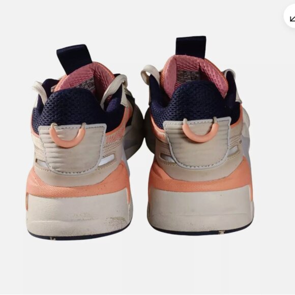 Puma Womens RS X Size 7 Tan Pink Blue Gray Running Shoes Sneakers 372715-10 - Picture 7 of 10